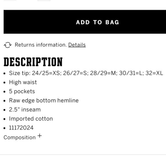 Victoria's Secret PINK High Waist Denim Shorts NWT - Picture 5 of 6